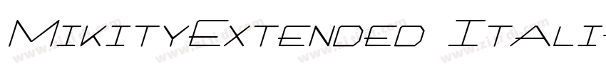 MikityExtended Itali字体转换